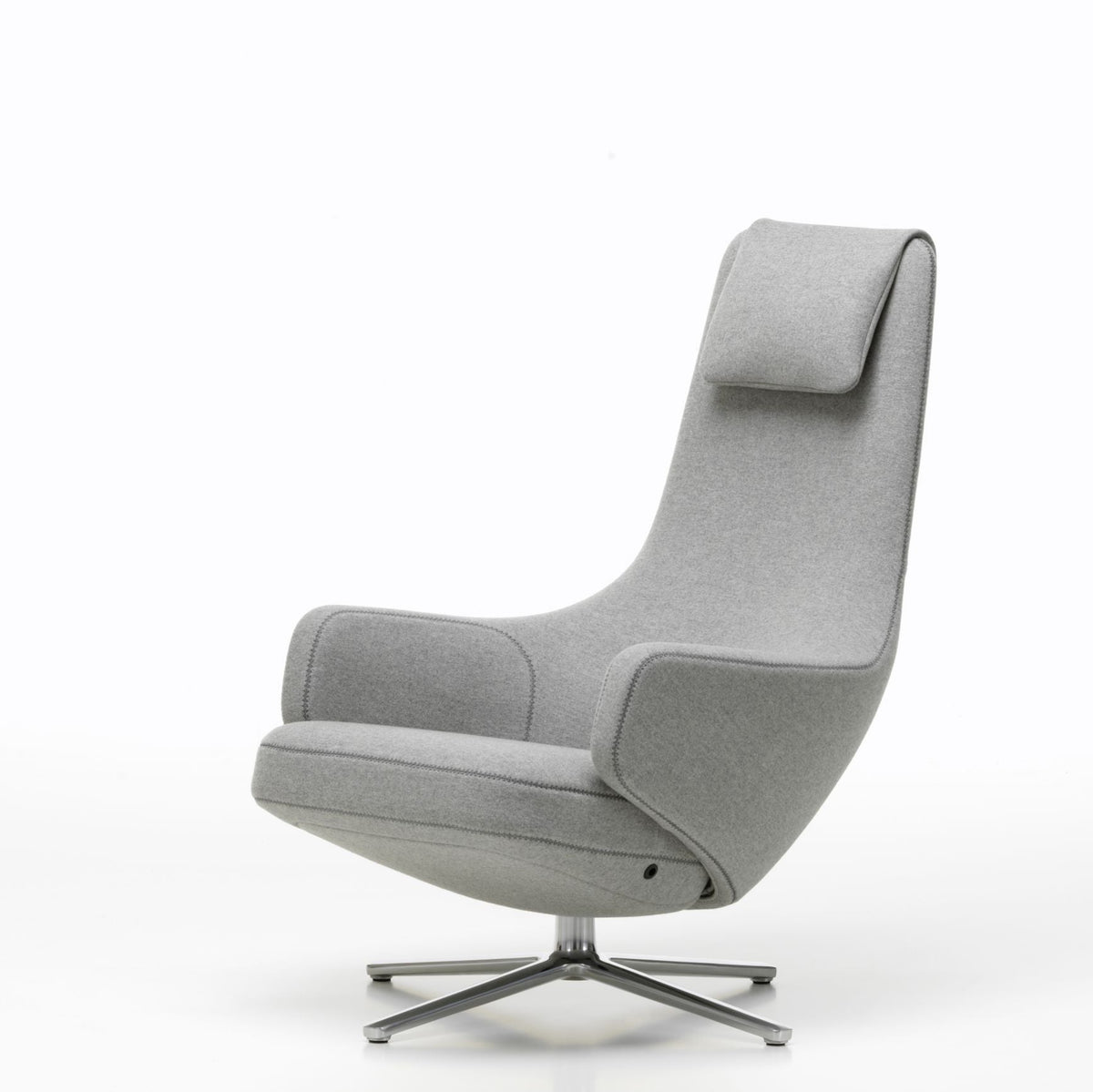 Vitra Repos Loungesessel drehbar hoher Sessel einzeln Synchronmechanik
