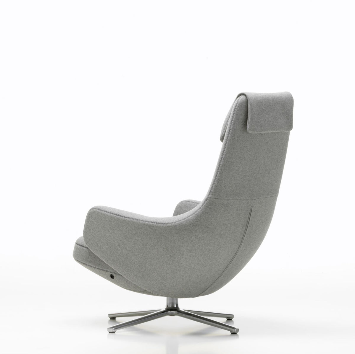 Vitra Repos Loungesessel drehbar hoher Sessel einzeln Synchronmechanik