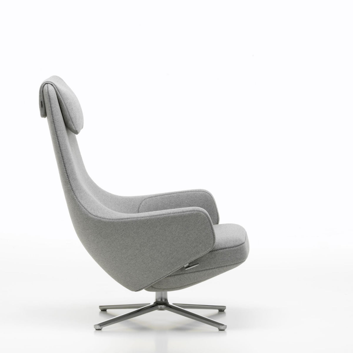 Vitra Repos Loungesessel drehbar hoher Sessel einzeln Synchronmechanik