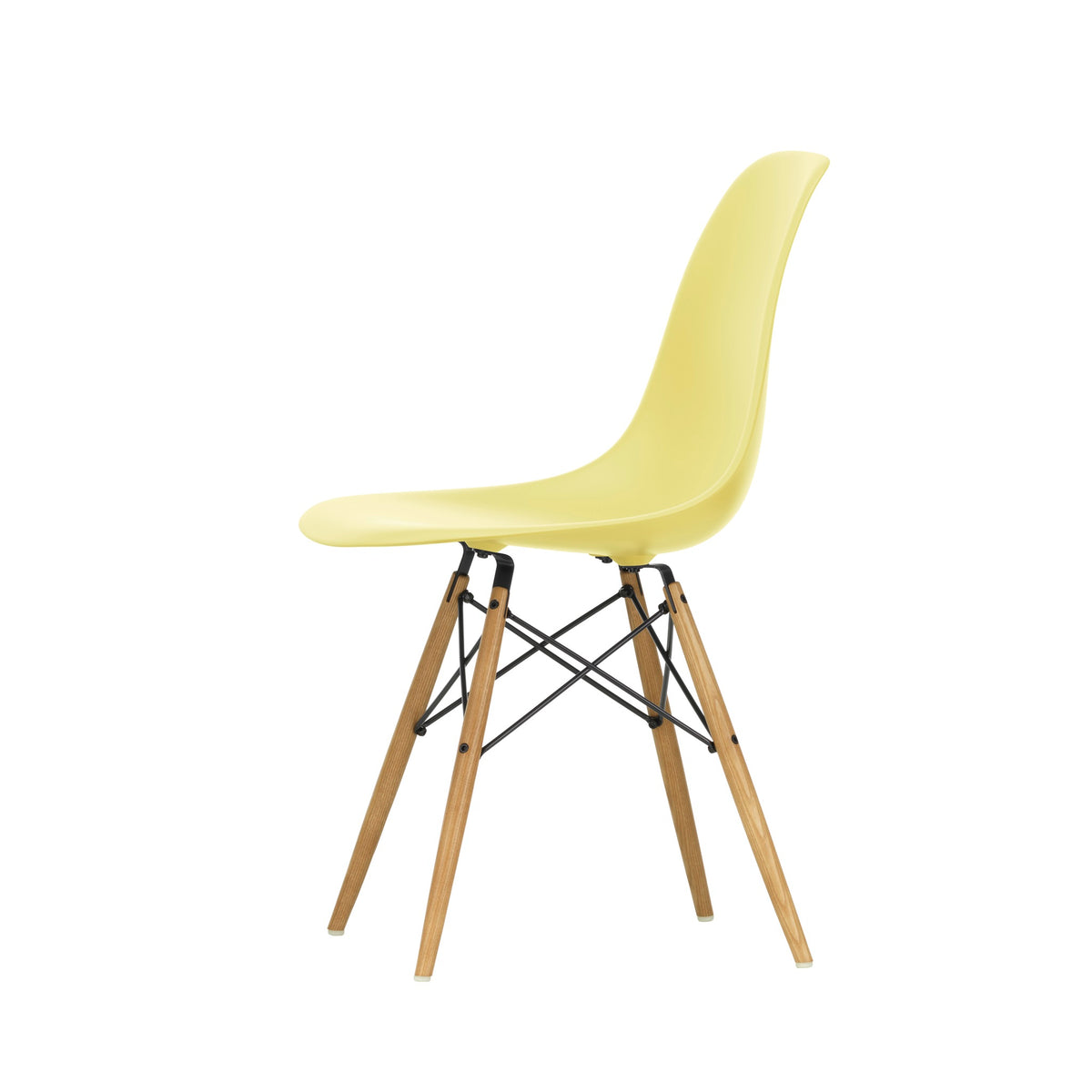 Vitra Eames Plastic Side Chair DSW RE Esche honigfarben Kunststoff recycelt