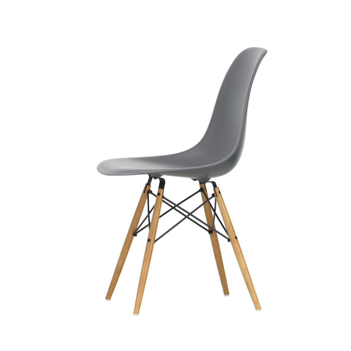 Vitra Eames Plastic Side Chair DSW RE Esche honigfarben Kunststoff recycelt