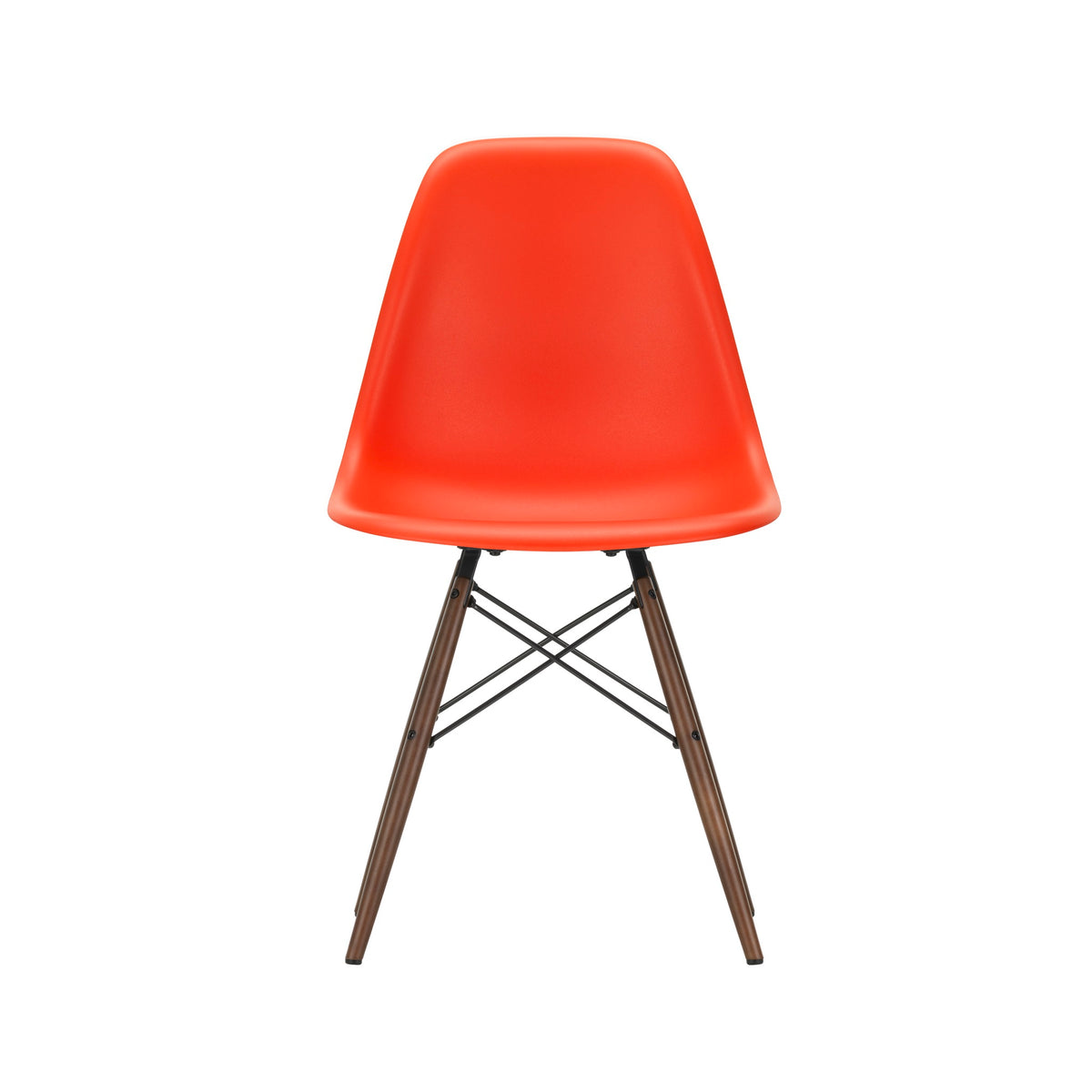 Vitra Eames Plastic Side Chair DSW RE Ahorn dunkel Kunststoff recycelt