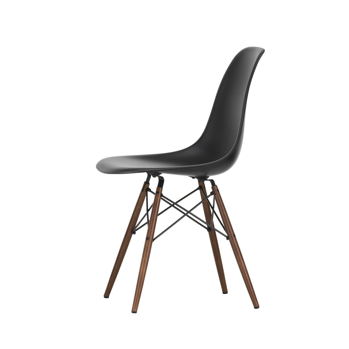 Vitra Eames Plastic Side Chair DSW RE Ahorn dunkel Kunststoff recycelt