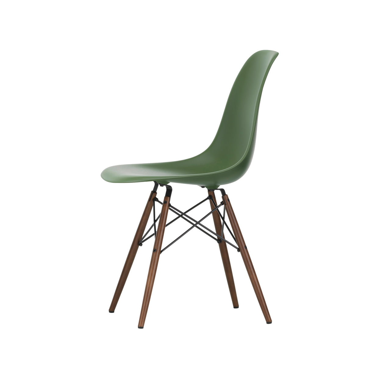 Vitra Eames Plastic Side Chair DSW RE Ahorn dunkel Kunststoff recycelt