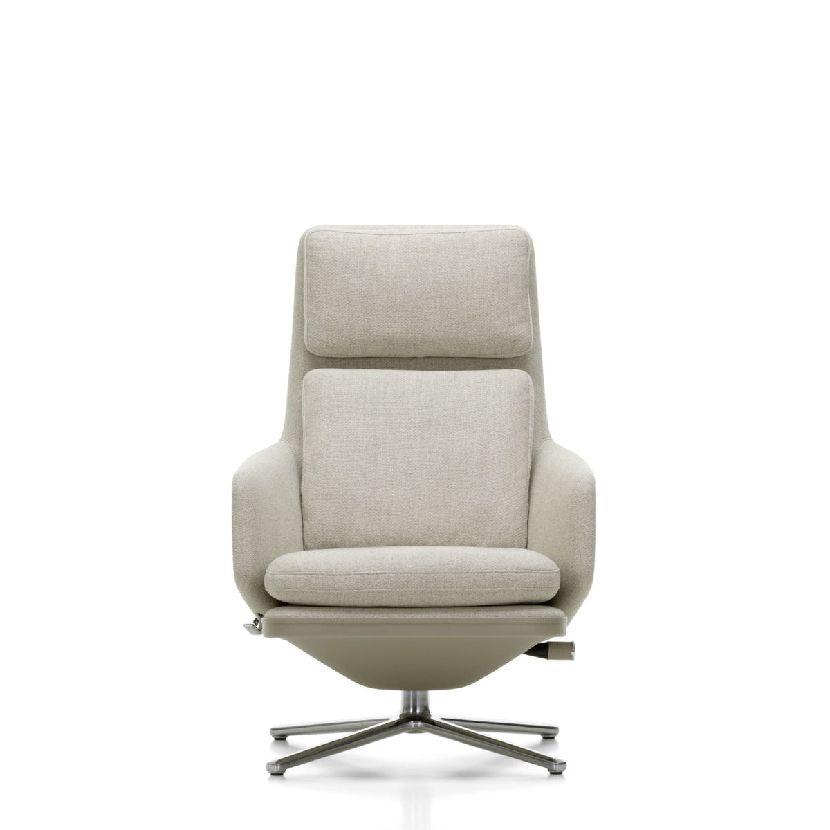 Vitra Grand Relax Loungesessel drehbar mit Ottoman hoher Sessel & Hocker