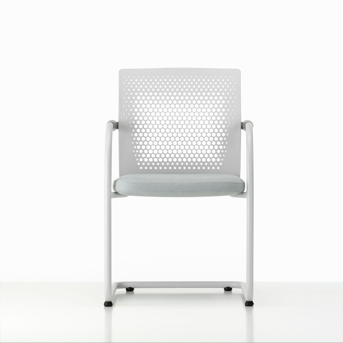 Vitra ID Visitor Air Freischwinger Kunststoffrücken gelocht wahlweise stapelbar