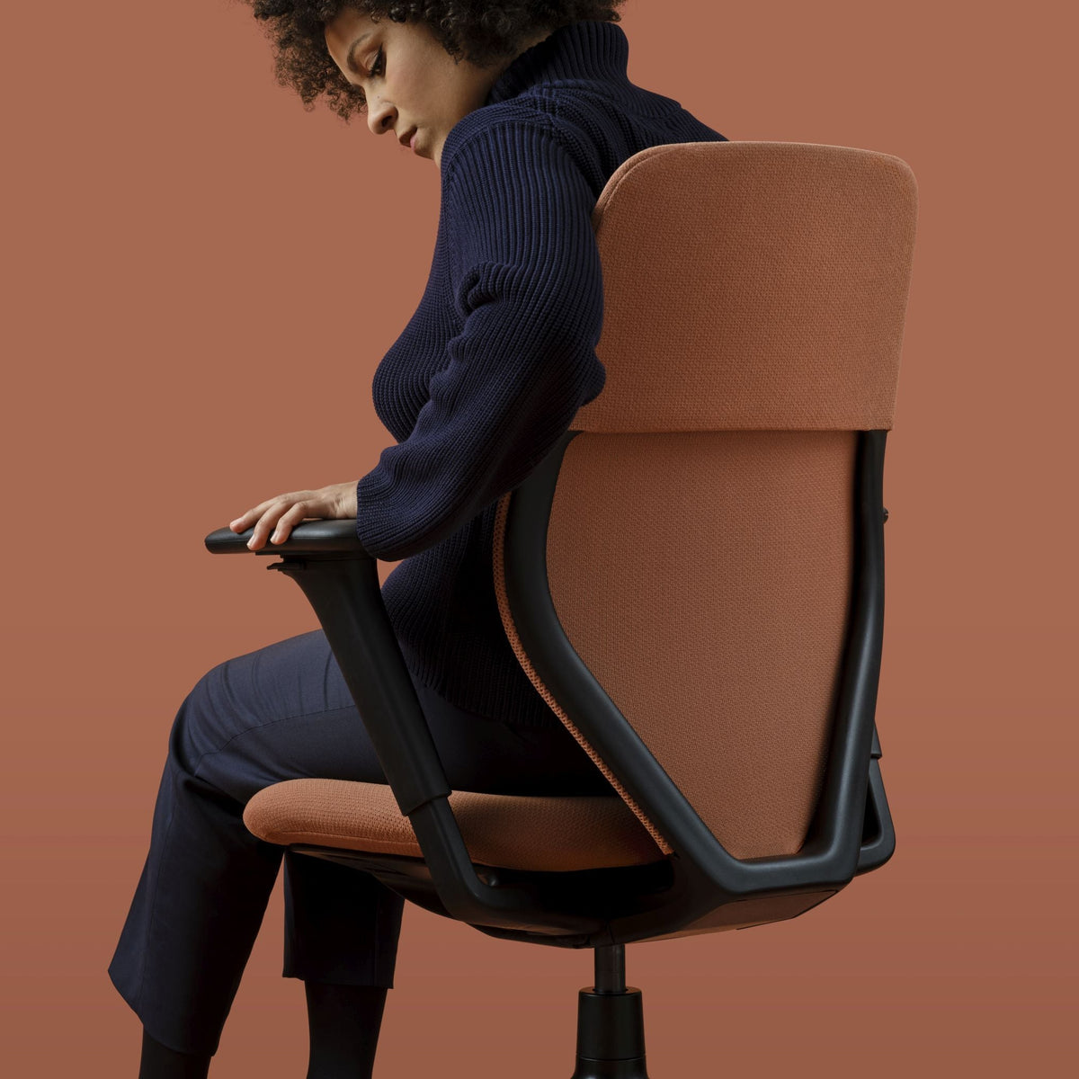 Vitra ACX Mesh Bürostuhl Sitz gepolstert Grid Knit Rücken Netz Knitted Mesh