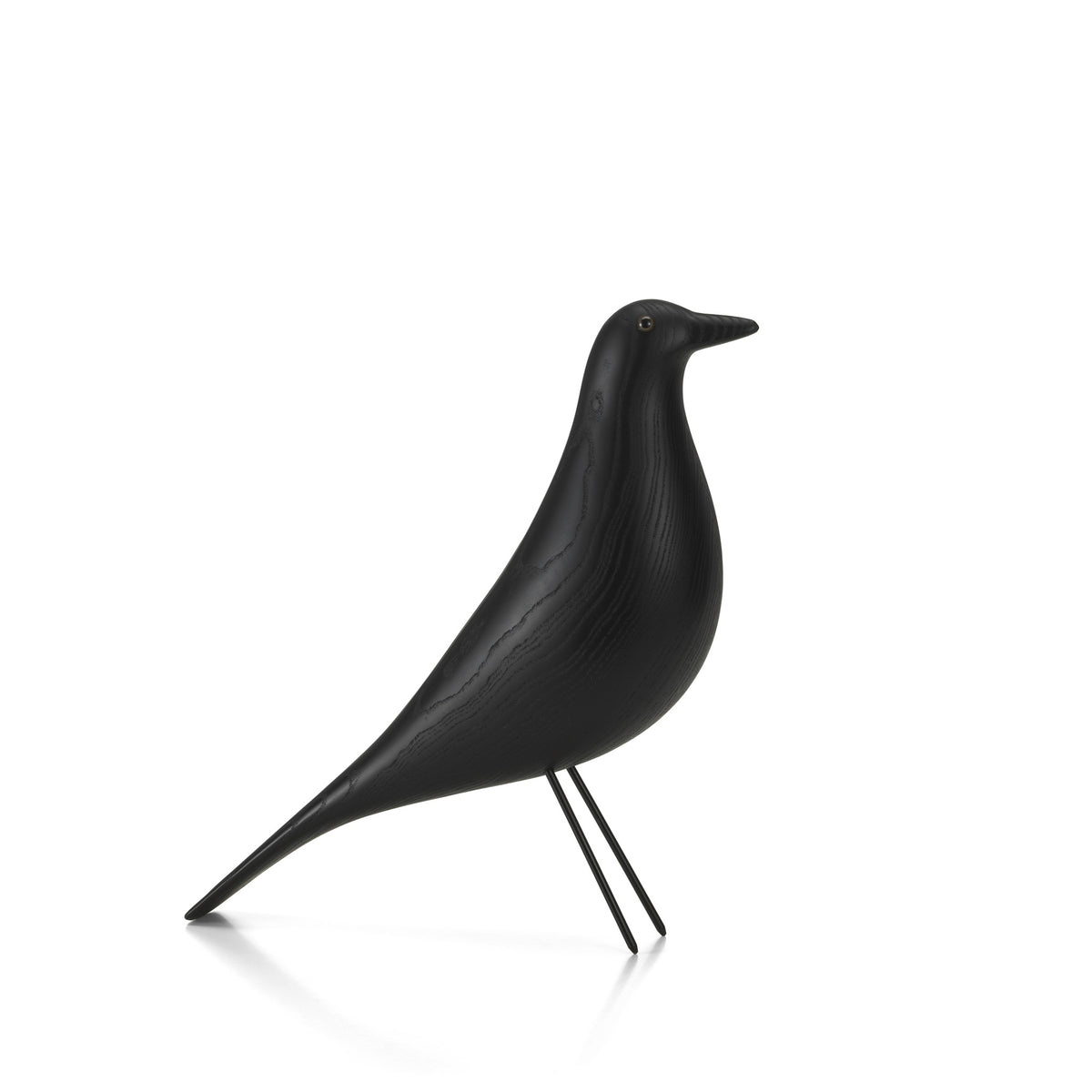 Vitra Eames House Bird Dekofigur Vogel Eschenholz schwarz
