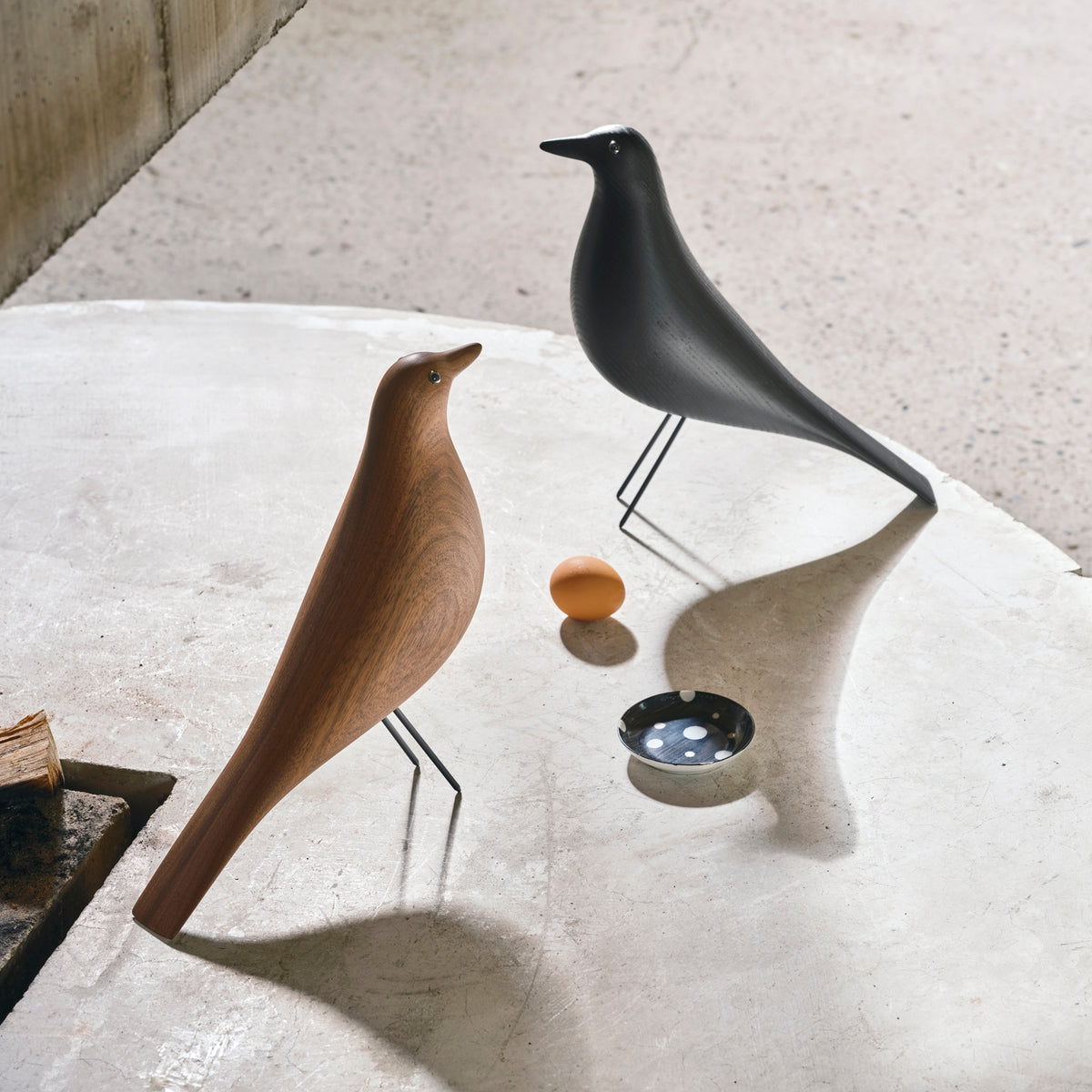Vitra Eames House Bird Dekofigur Vogel Nussbaum dunkel