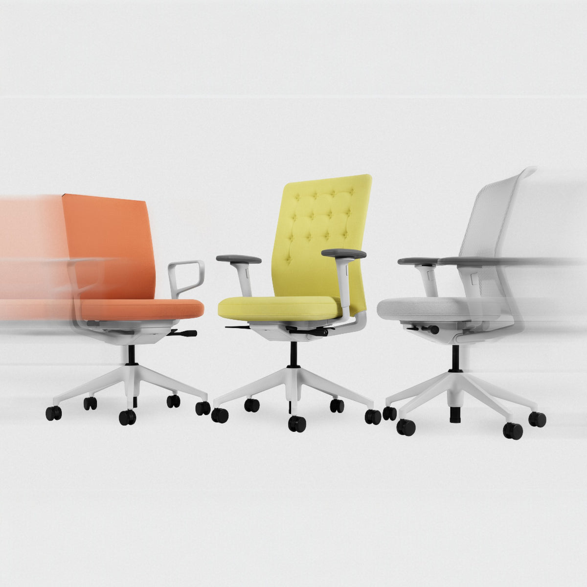 Vitra ID Trim Bürostuhl Sitz- und Rückenlehne gepolstert Bezug Laser RE