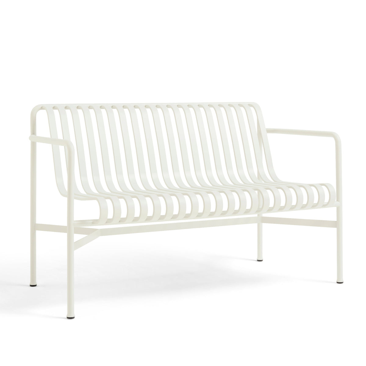 HAY Palissade Dining Bench Outdoor-Sitzbank mit Armlehne
