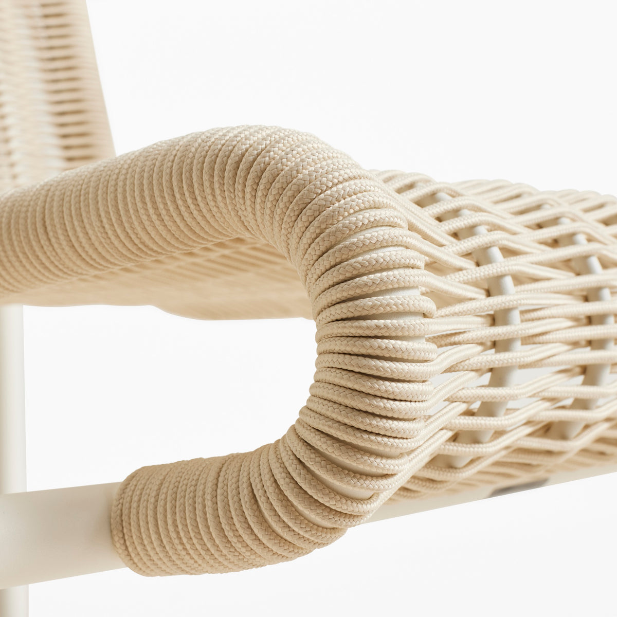 HAY Palissade Cord Lounge Chair Outdoor-Stuhl niedrig mit Armlehnen