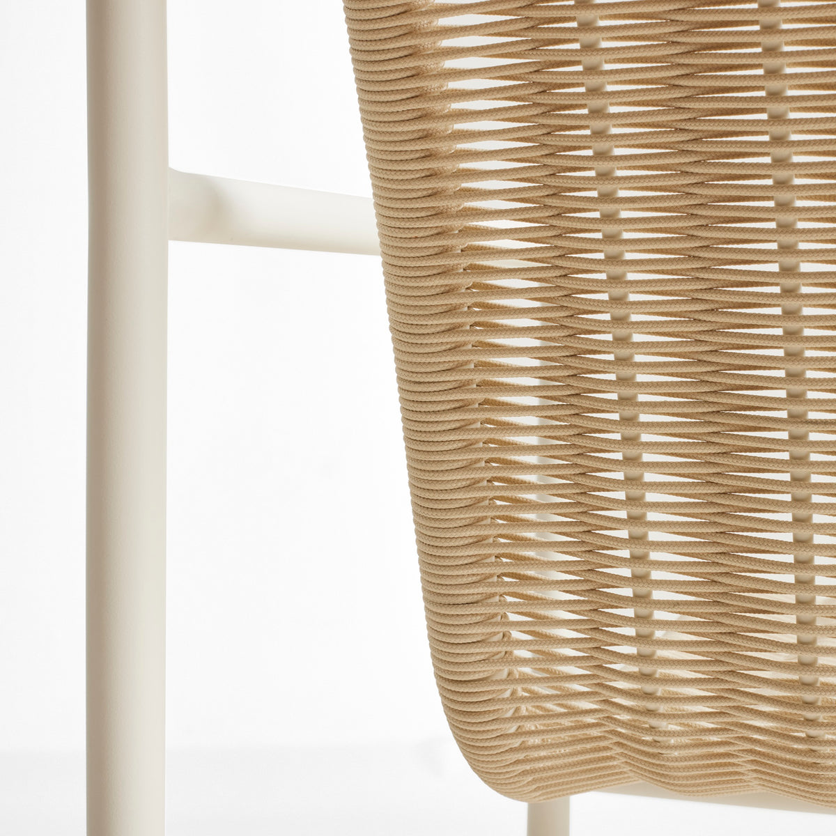 HAY Palissade Cord Lounge Chair Outdoor-Stuhl niedrig mit Armlehnen