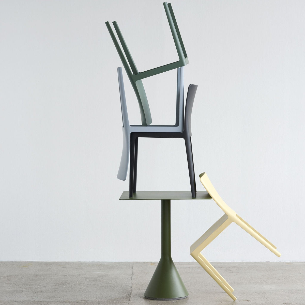 Hay ÉLÉMENTAIRE Chair Stuhl Kunststoff matt In- & Outdoor 2er Set