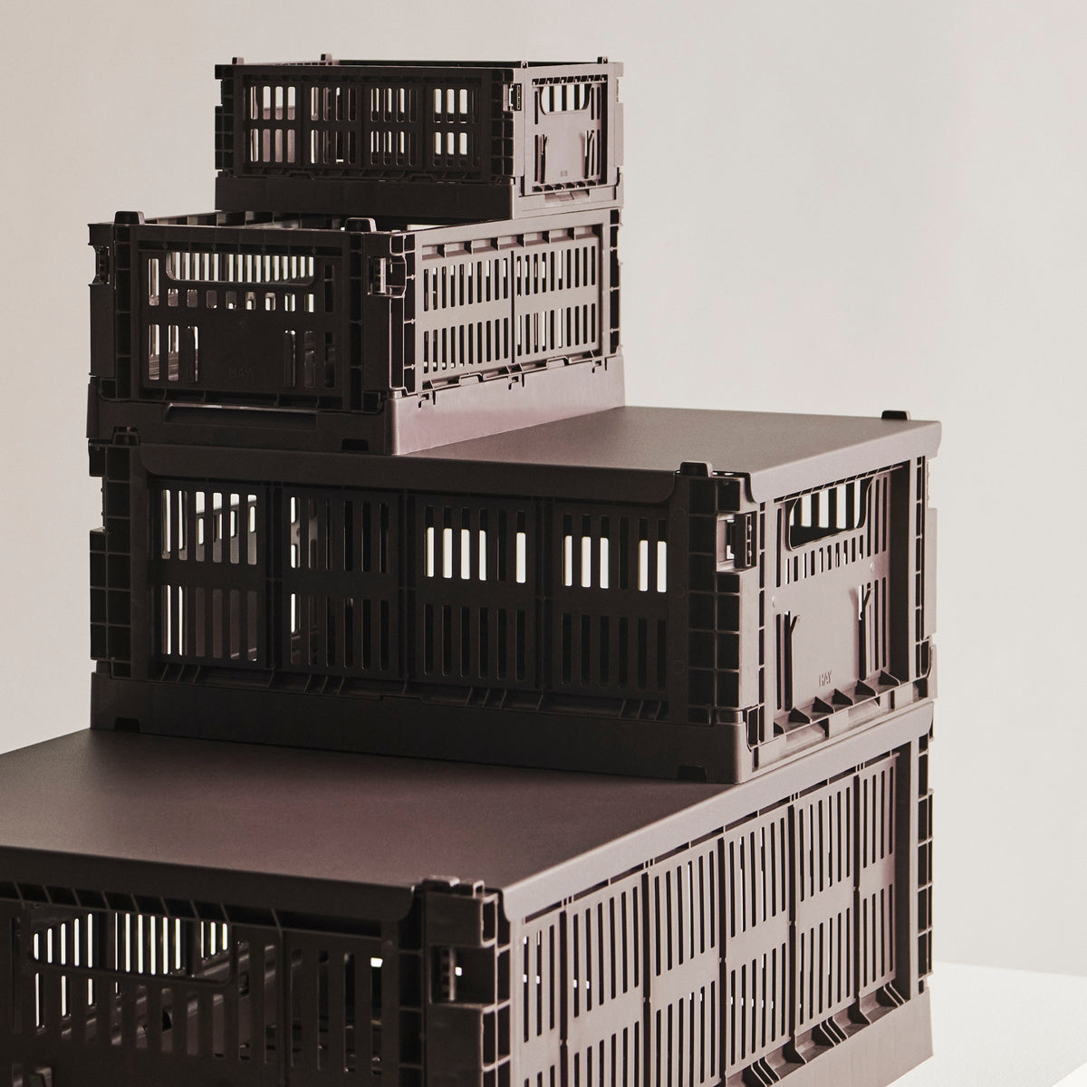 HAY Color Crate Korb Klapp-Box L large Kunststoff recycelt