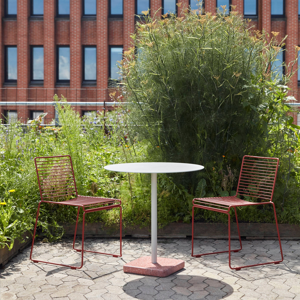 Hay Hee Dining Chair Stuhl Stahl In- & Outdoor 2er Set stapelbar