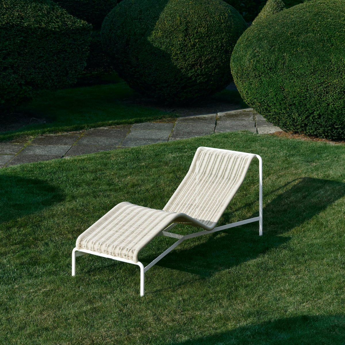 HAY Palissade Cord Chaise Longue Outdoor-Liege