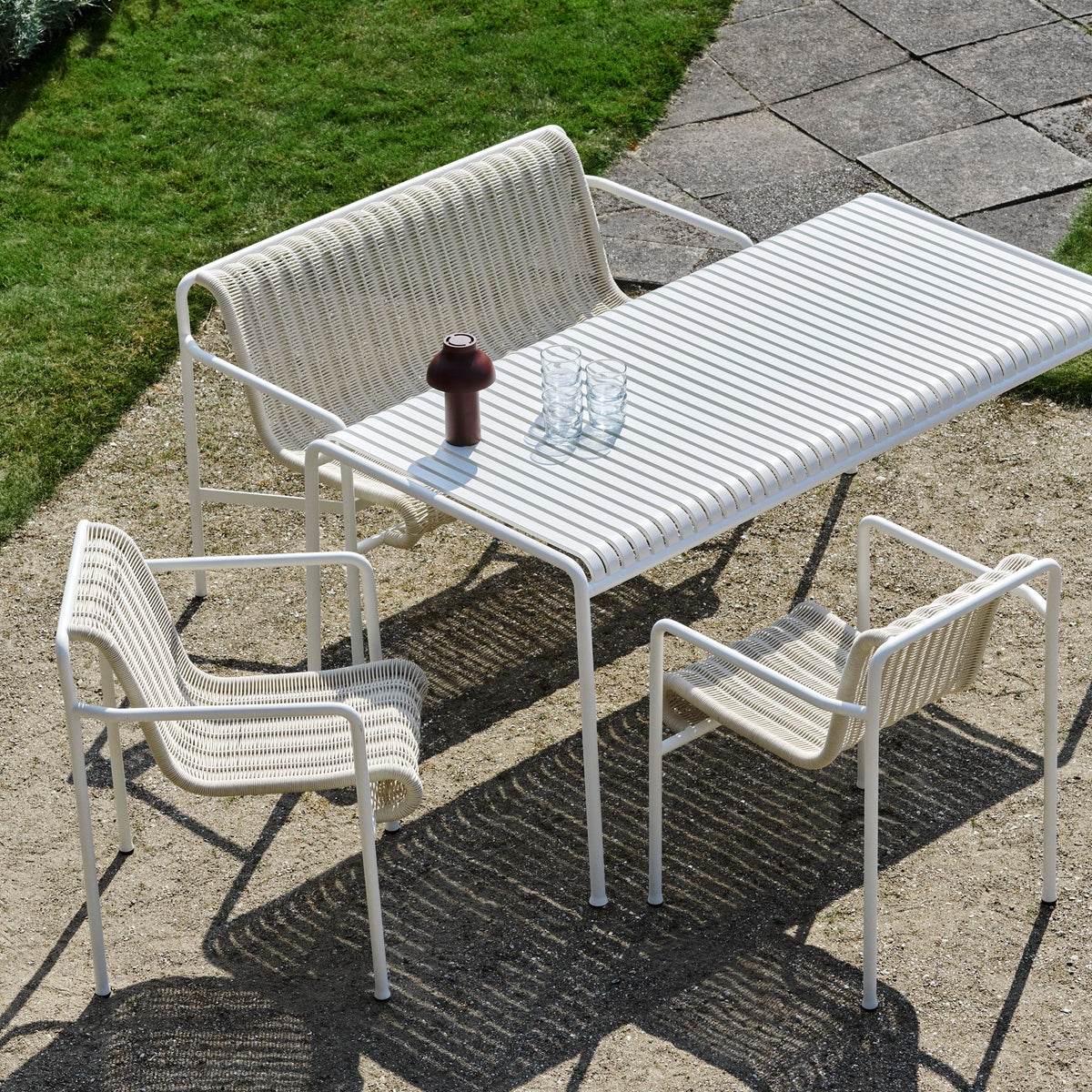 HAY Palissade Cord Dining Armchair Outdoor-Stuhl mit Armlehnen