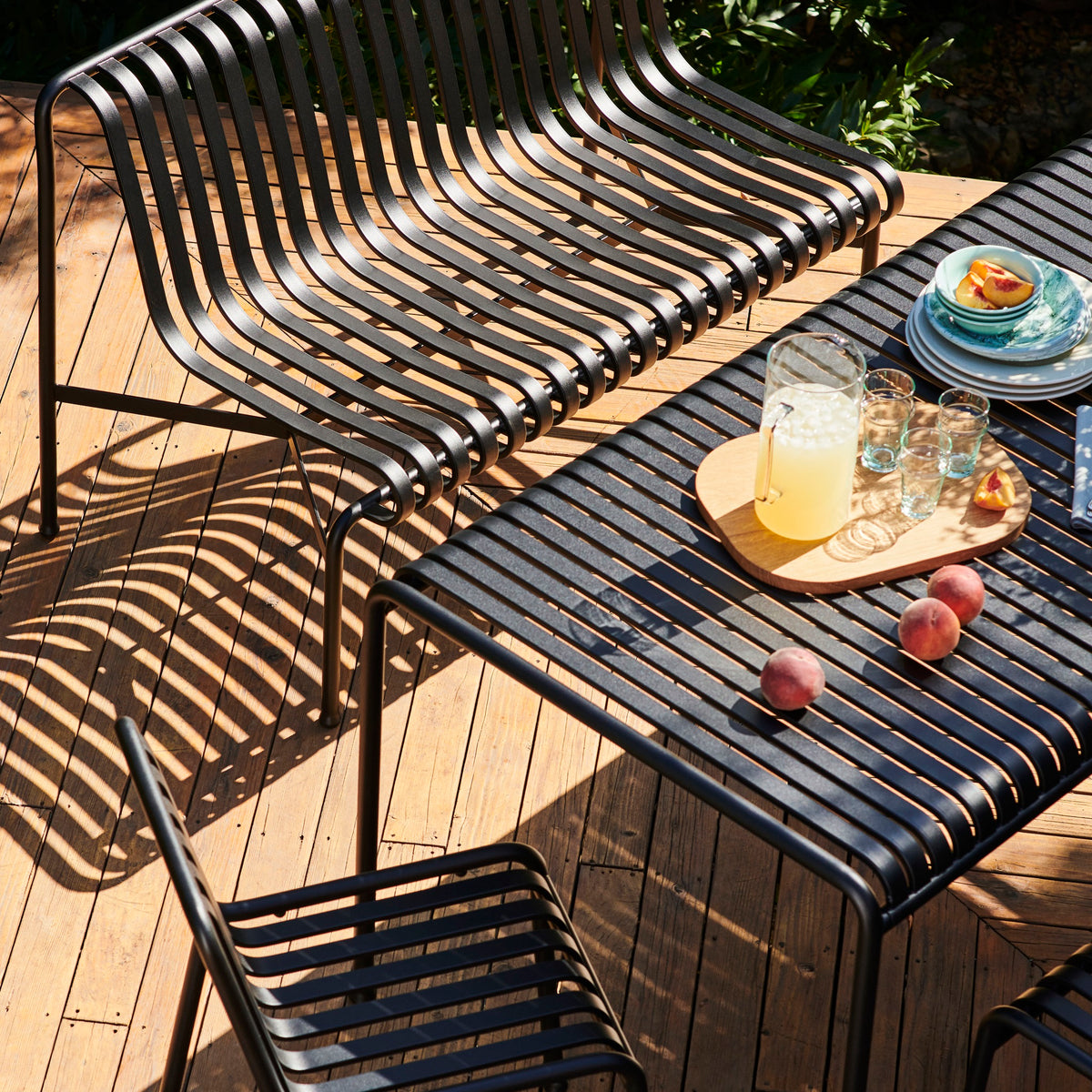 HAY Palissade Table Outdoor-Tisch Stahl 170 x 90 H 75cm