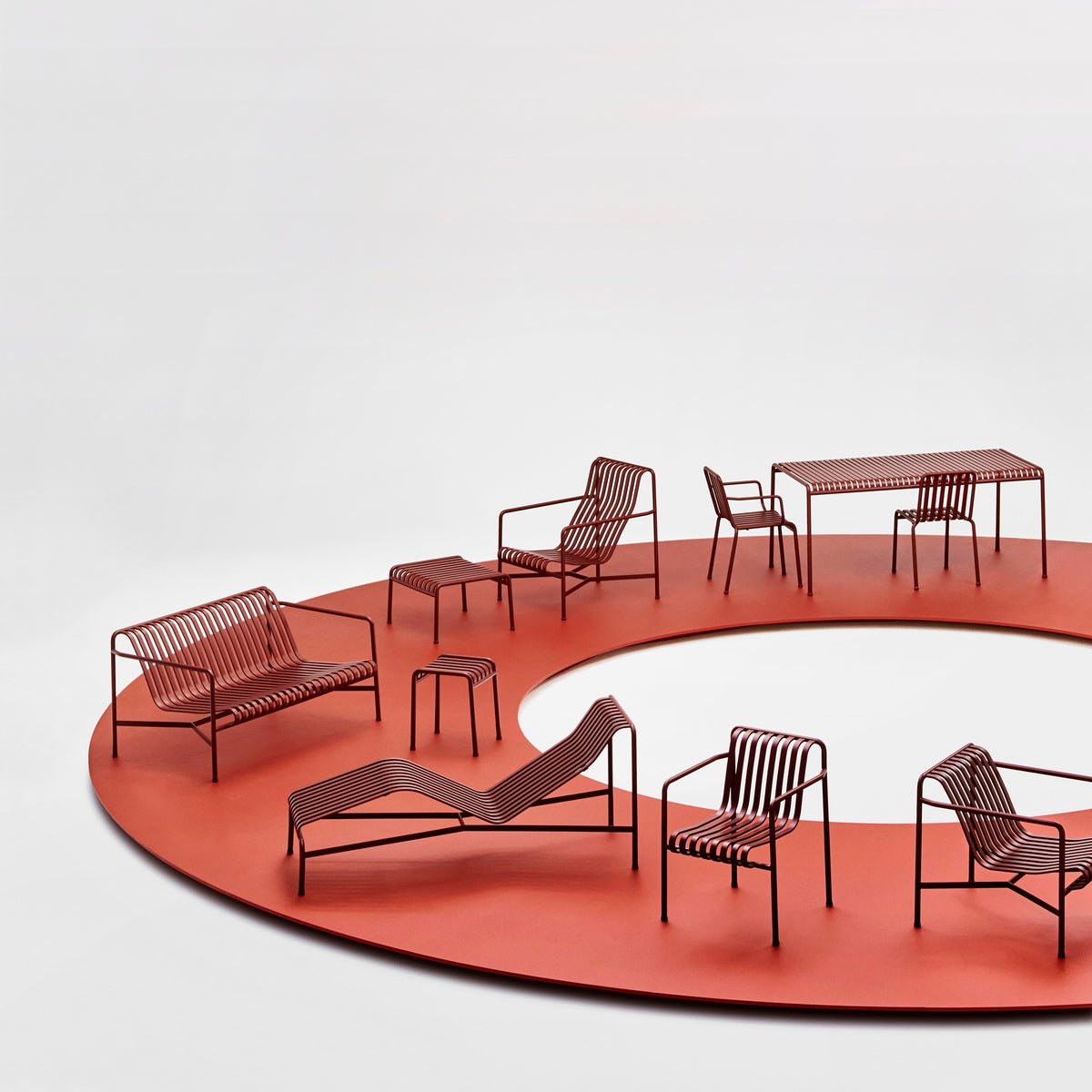 HAY Palissade Lounge Chair High Outdoor-Stuhl hoch