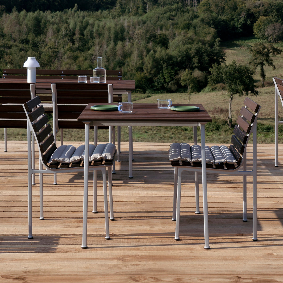 HAY Traverse Table Outdoor Tisch 140 x 83 cm Esche geölt / Aluminium