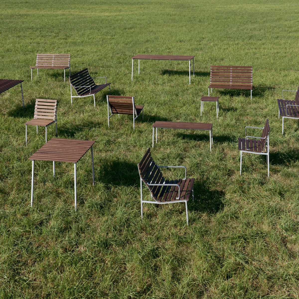 HAY Traverse Stool Outdoor Hocker Esche geölt / Aluminium