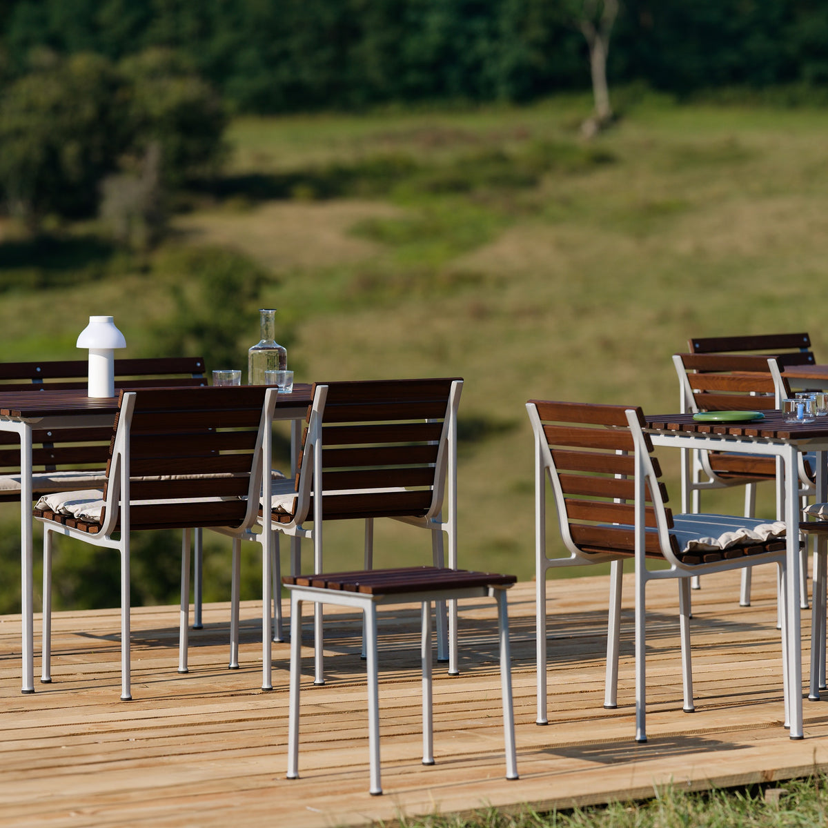 HAY Traverse Stool Outdoor Hocker Esche geölt / Aluminium