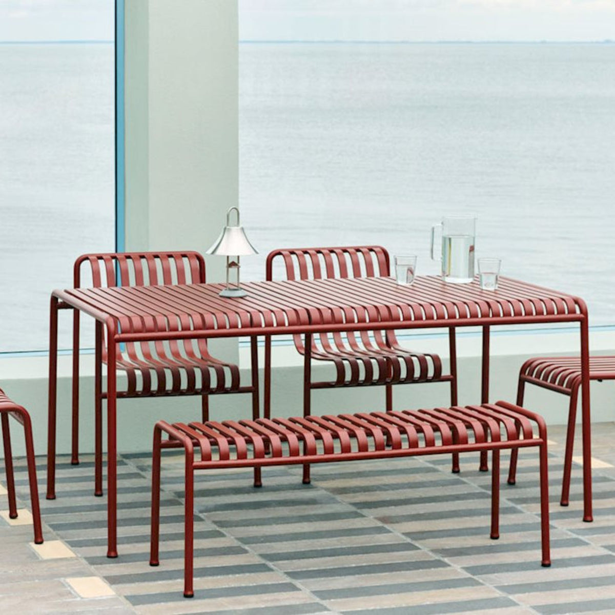HAY Palissade Table Outdoor-Tisch Stahl 170 x 90 H 75cm