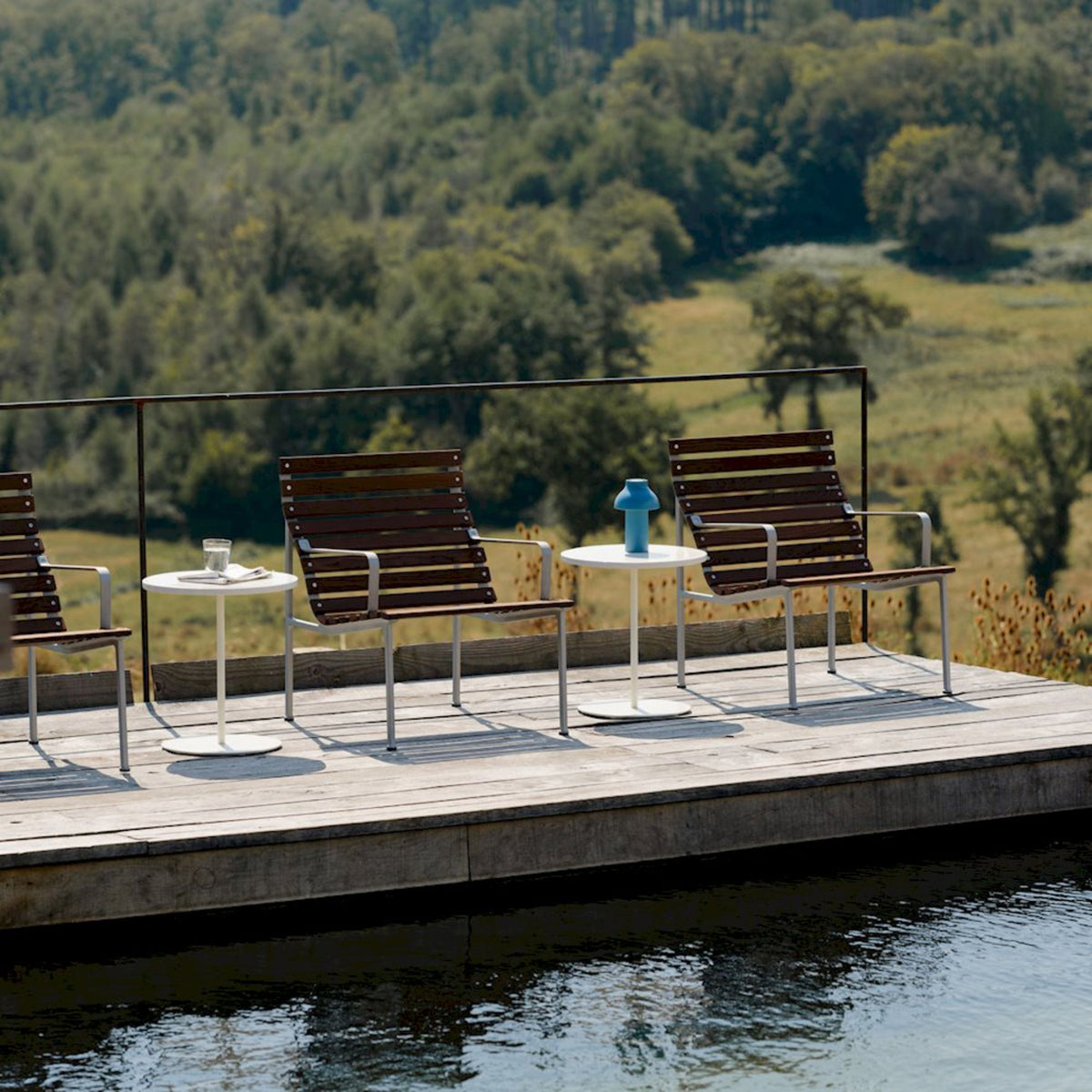 HAY Traverse Lounge Armchair Outdoor Armlehnenstuhl Esche geölt / Aluminium