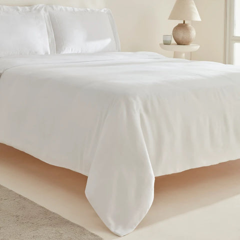 Karaca Home White Collection Felves %100 Katoen King Size Dekbedovertrek Wit