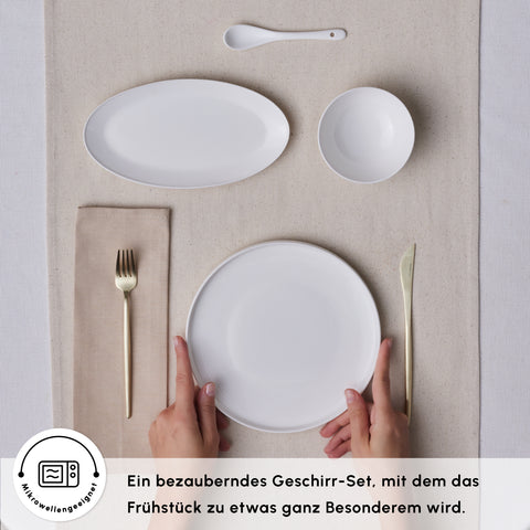 Karaca Forever Bone Fika 22-delig Ontbijtset