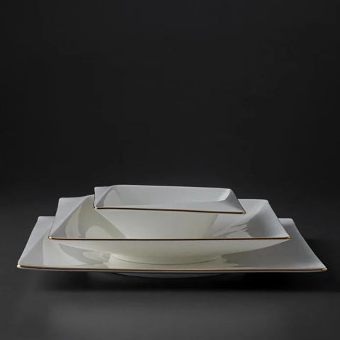 Jumbo Fold Gold 58-delig vierkant servies voor 12 personen