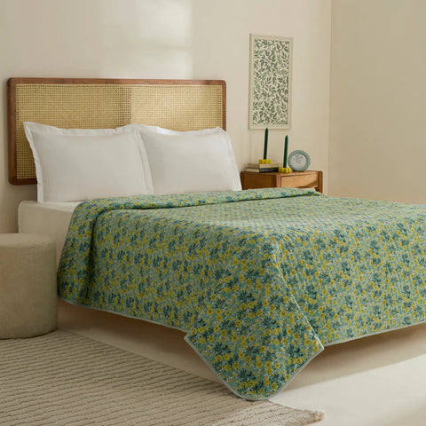 Sarah Anderson Elroy Double Bed Cover Mint  