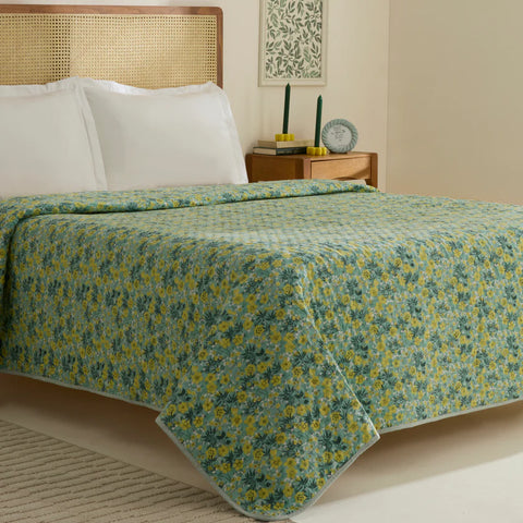 Sarah Anderson Elroy Double Bed Cover Mint  