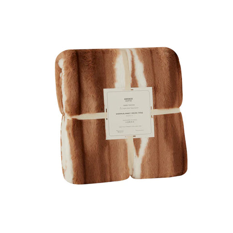 Karaca Rabbit Bruine Sherpa Deken 150x200 cm