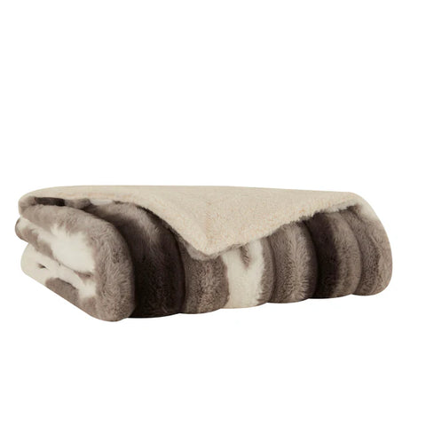 Karaca Rabbit Grijze Sherpa Deken 130x150