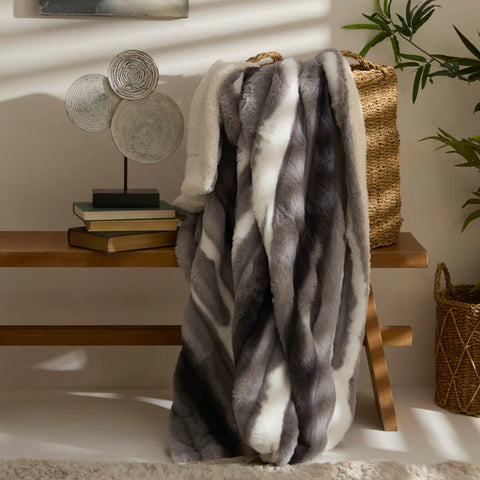 Karaca Rabbit Grijze Sherpa Deken 130x150