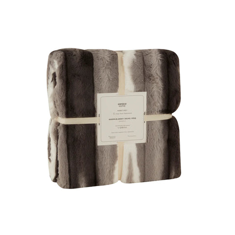 Karaca Rabbit Grijze Sherpa Deken 150x200