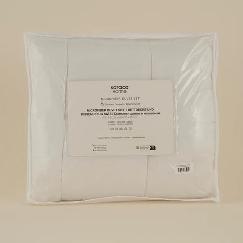 Karaca Basic Microfiber Duvet and Pillow Set