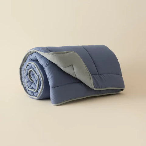 Karaca Home Double Face Dekbedovertrek, 200x200 cm, Blauw-Mint