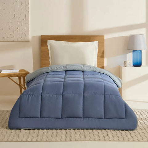 Karaca Dubbelzijdig Dekbed Blauw-Mint 155x220