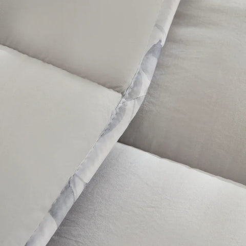 Karaca Leaf Grijs Tweepersoons Dekbedovertrekset 155x220+50x70
