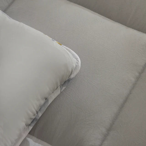 Karaca Leaf Gray Double Comforter Set 200x200+2x50x70
 