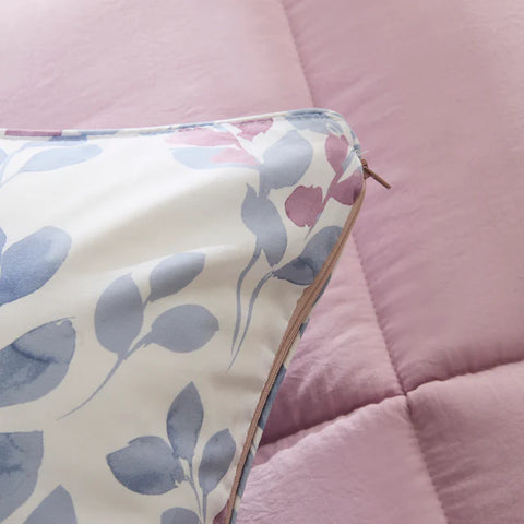 Karaca Leaf Multicolor Single Comforter Set 135x200+50x70
 