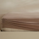 Karaca Home Jersey Hoeslaken, 120x200+30 cm, Beige