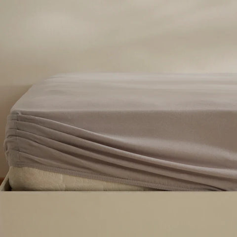 Karaca Home Jersey Hoeslaken, 120x200+30 cm, Grijs