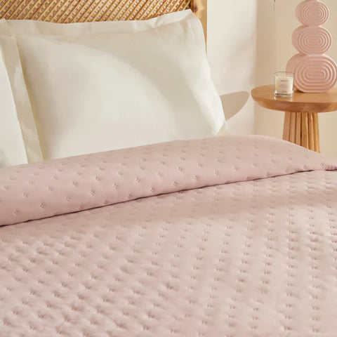 Karaca Home Breezy Sprei, Eenpersoons, Poederroze