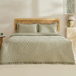 Fiona Bedspread Set Sage Green 230x240 cm + 2 (50x70 cm)