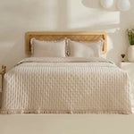 Fiona Bedspread Set Beige 230x240 cm + 2 Pieces (50x70 cm)