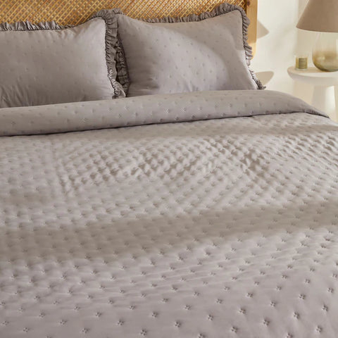 Fiona Sprei Set Grijs 230x240 cm + 2 (50x70 cm)